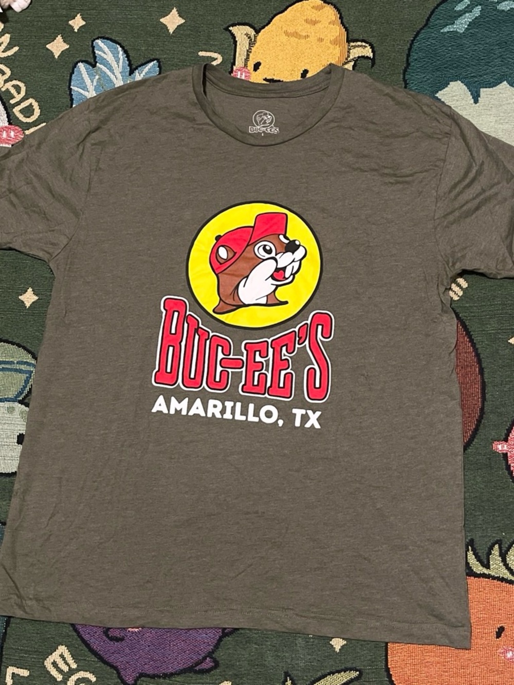 Buc-ee's Amarillo TX Short Sleeve Logo Tee - Olive